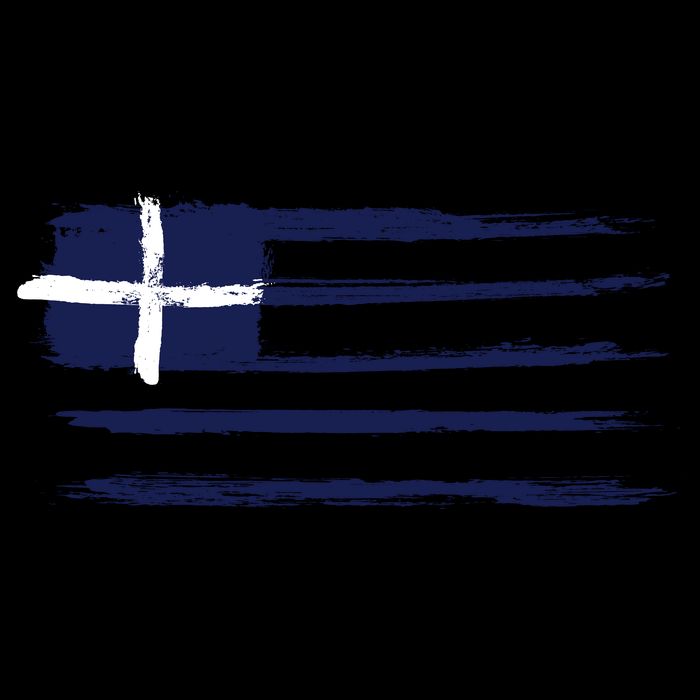 Greece Flag Cooling Performance Crew T-Shirt