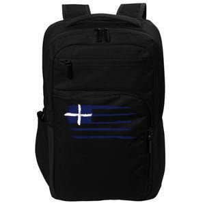 Greece Flag Impact Tech Backpack