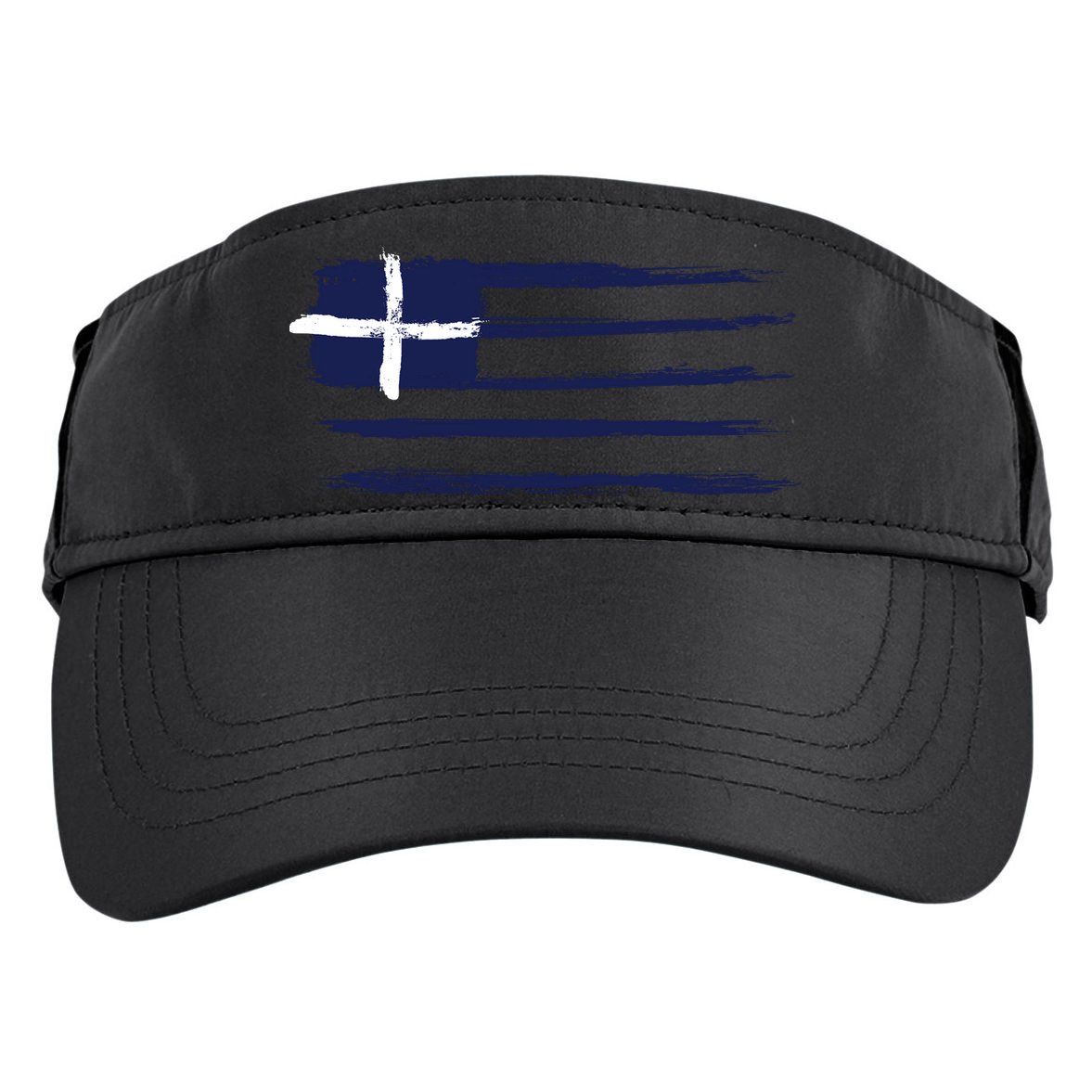 Greece Flag Adult Drive Performance Visor