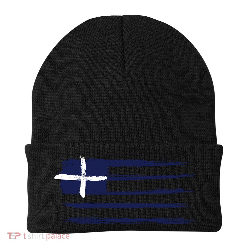 Greece Flag Beanie
