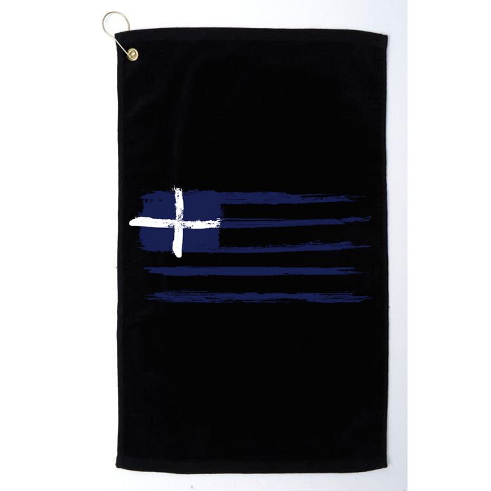 Greece Flag Golf Towel