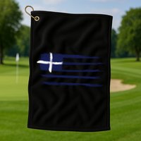 Greece Flag Golf Towel