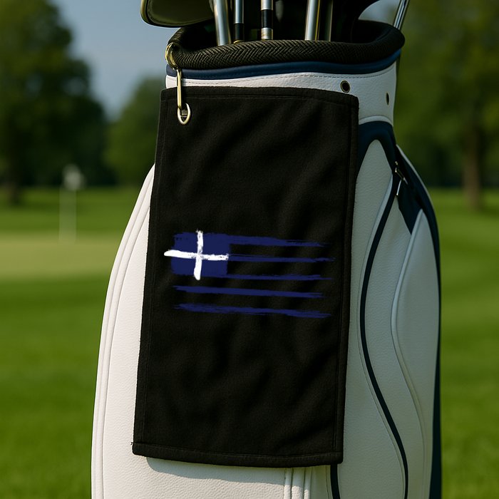 Greece Flag Golf Towel
