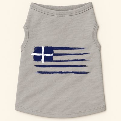 Greece Flag Doggie Tank