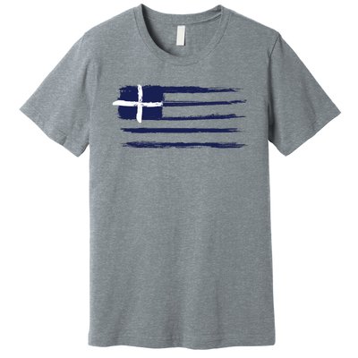 Greece Flag Premium T-Shirt