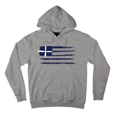 Greece Flag Tall Hoodie