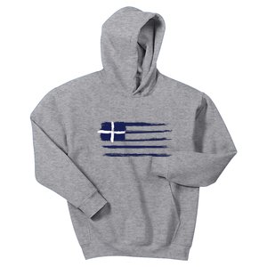 Greece Flag Kids Hoodie