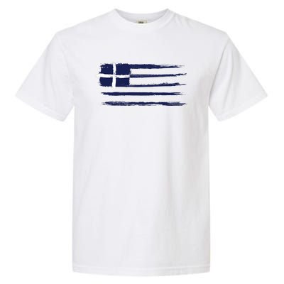 Greece Flag Garment-Dyed Heavyweight T-Shirt