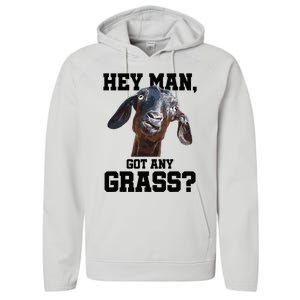 Goat For Goat Lovers Farm Apparel Meme Pun Performance Fleece Hoodie