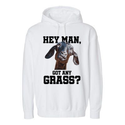 Goat For Goat Lovers Farm Apparel Meme Pun Garment-Dyed Fleece Hoodie