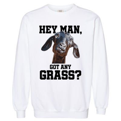 Goat For Goat Lovers Farm Apparel Meme Pun Garment-Dyed Sweatshirt