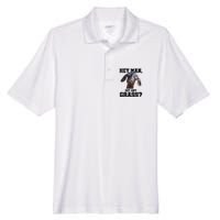 Goat For Goat Lovers Farm Apparel Meme Pun Men's Origin Performance Piqué Polo