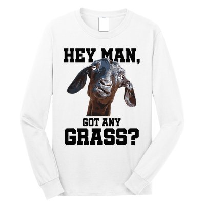 Goat For Goat Lovers Farm Apparel Meme Pun Long Sleeve Shirt