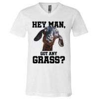 Goat For Goat Lovers Farm Apparel Meme Pun V-Neck T-Shirt