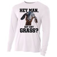 Goat For Goat Lovers Farm Apparel Meme Pun Cooling Performance Long Sleeve Crew