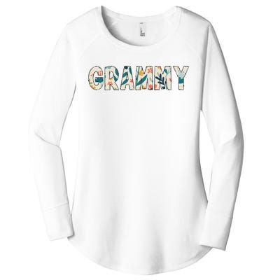 Grammy Floral Women's Perfect Tri Tunic Long Sleeve Shirt