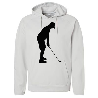 GolfAHolic Funny Golf Performance Fleece Hoodie