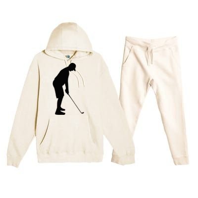 GolfAHolic Funny Golf Premium Hooded Sweatsuit Set