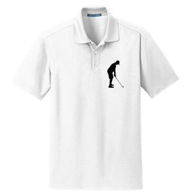 GolfAHolic Funny Golf Dry Zone Grid Polo