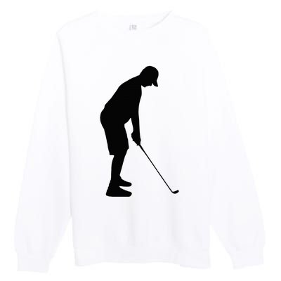 GolfAHolic Funny Golf Premium Crewneck Sweatshirt