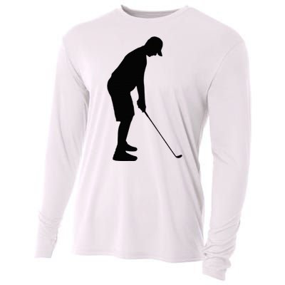 GolfAHolic Funny Golf Cooling Performance Long Sleeve Crew