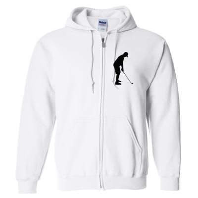 GolfAHolic Funny Golf Full Zip Hoodie