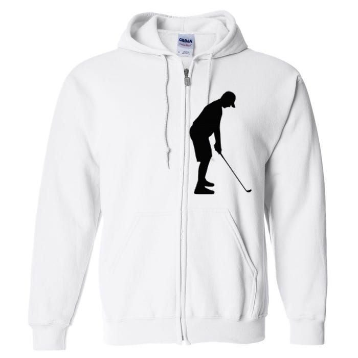 GolfAHolic Funny Golf Full Zip Hoodie