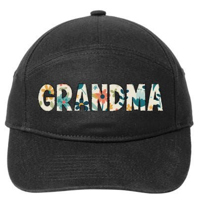 Grandma Floral 7-Panel Snapback Hat