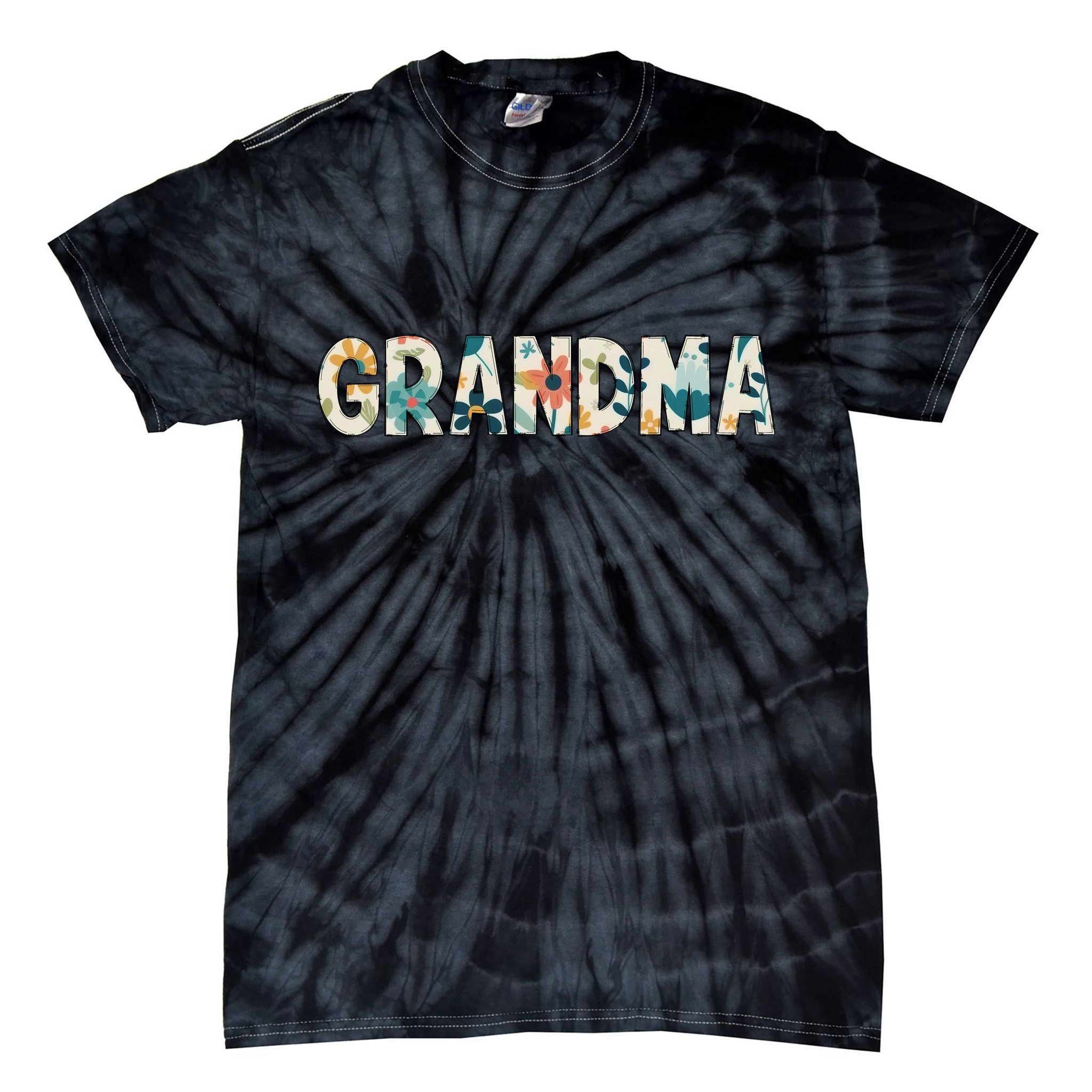 Grandma Floral Tie-Dye T-Shirt