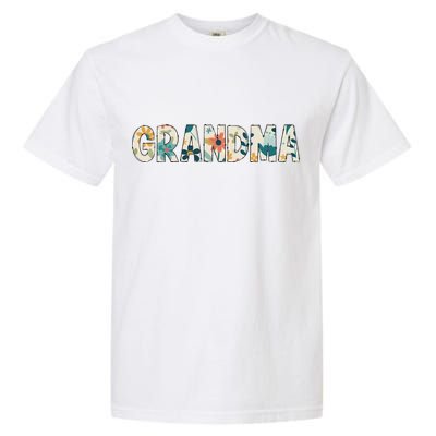 Grandma Floral Garment-Dyed Heavyweight T-Shirt