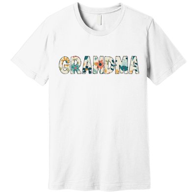 Grandma Floral Premium T-Shirt
