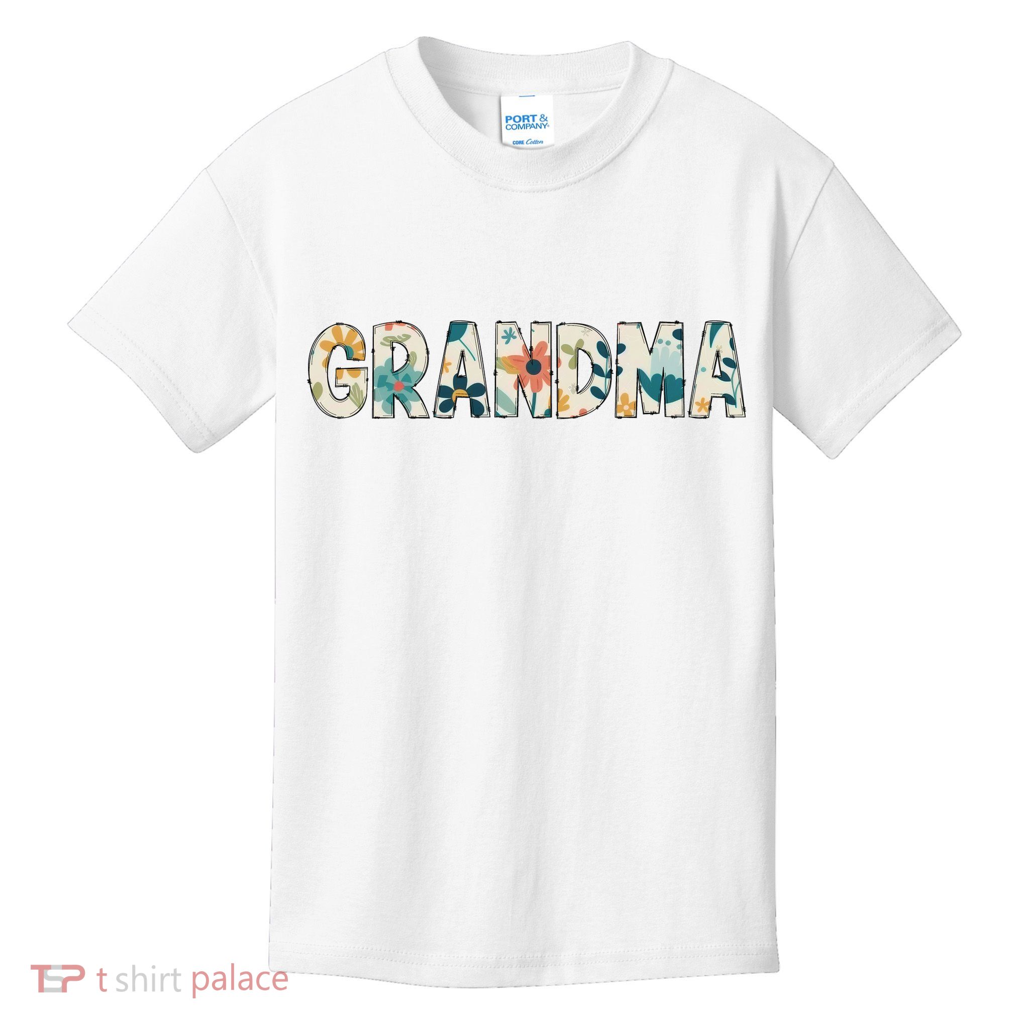 Grandma Floral Kids T-Shirt