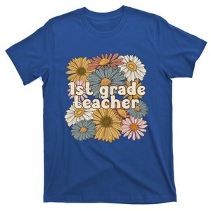 Groovy First Grade Teacher 1St Grade Teacher Gift T-Shirt