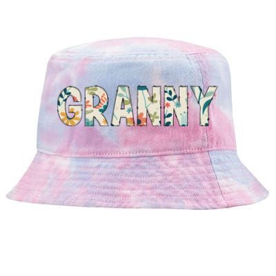 Granny Floral Tie-Dyed Bucket Hat