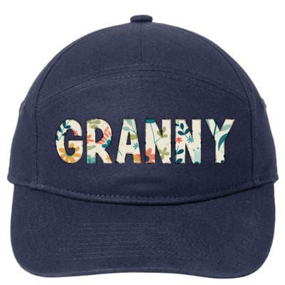 Granny Floral 7-Panel Snapback Hat