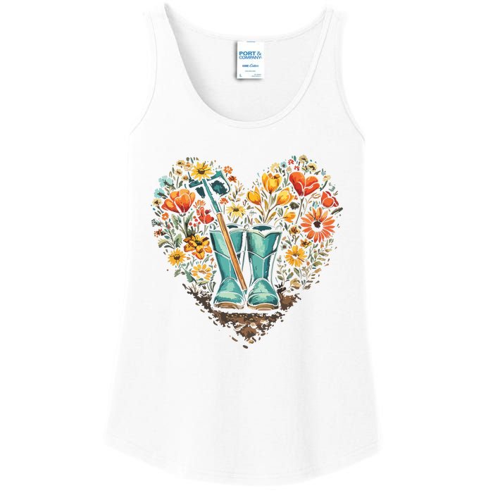 Gardening Funny Gardener Women Garden Lover Plant Ladies Essential Tank