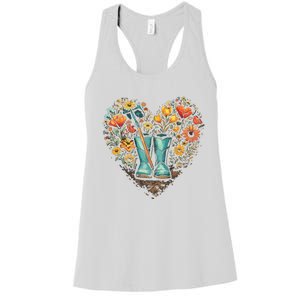 Gardening Funny Gardener Women Garden Lover Plant Women's Racerback Tank