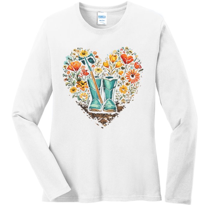 Gardening Funny Gardener Women Garden Lover Plant Ladies Long Sleeve Shirt