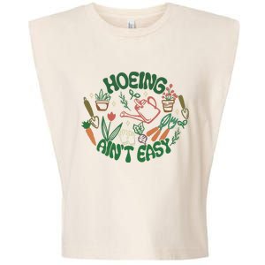 Gardening Funny Garden Hoeing Aint Easy Garment-Dyed Women's Muscle Tee