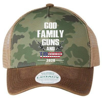 God Family Guns And Trump 2020 2nd Adt And Jesus Christ Gift Legacy Tie Dye Trucker Hat