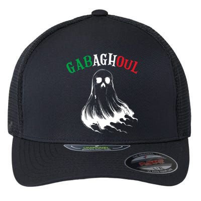 Gabaghoul Funny Gabagool Italian Flag Halloween Flexfit Unipanel Trucker Cap