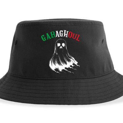 Gabaghoul Funny Gabagool Italian Flag Halloween Sustainable Bucket Hat