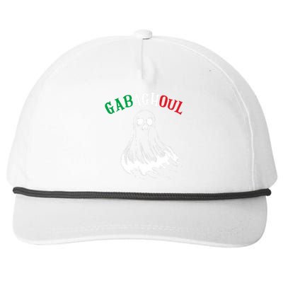 Gabaghoul Funny Gabagool Italian Flag Halloween Snapback Five-Panel Rope Hat