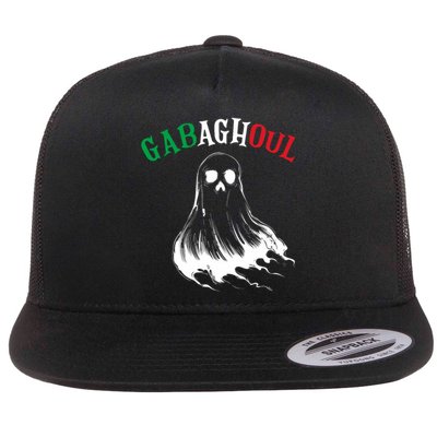 Gabaghoul Funny Gabagool Italian Flag Halloween Flat Bill Trucker Hat