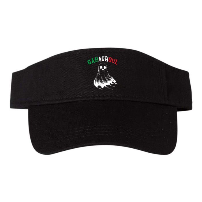 Gabaghoul Funny Gabagool Italian Flag Halloween Valucap Bio-Washed Visor