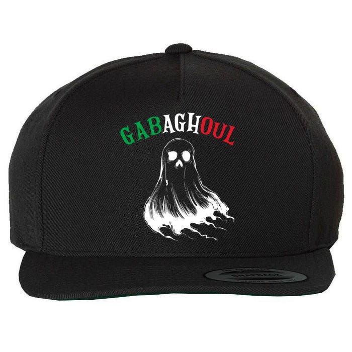 Gabaghoul Funny Gabagool Italian Flag Halloween Wool Snapback Cap