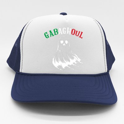 Gabaghoul Funny Gabagool Italian Flag Halloween Trucker Hat