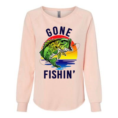 Gone Fishing Womens California Wash Sweatshirt