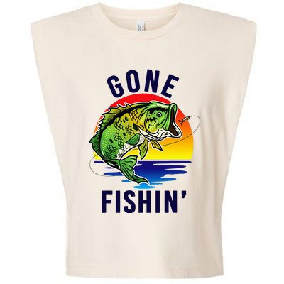 Gone Fishing Garment-Dyed Women's Muscle Tee