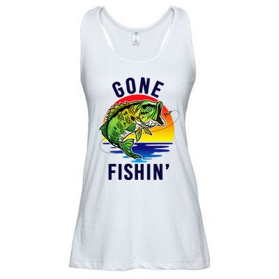 Gone Fishing Ladies Essential Flowy Tank